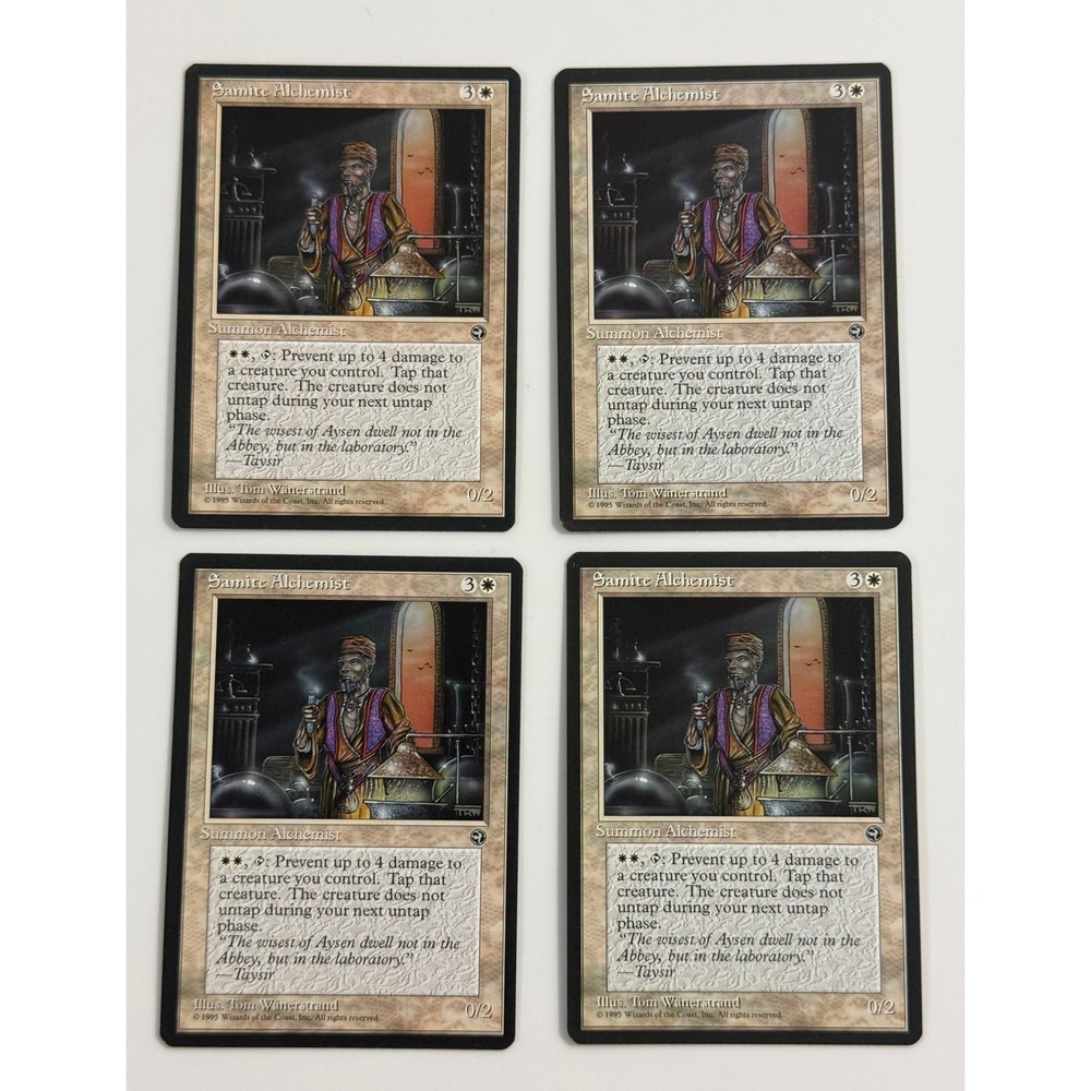 Magic The Gathering Trading Cards Kids OS White Homelands Samite Alchemist 4pk